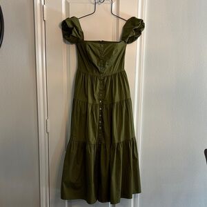 STAUD | Dresses | Staud Boa Linen Dress Pastel Clouds | Poshmark